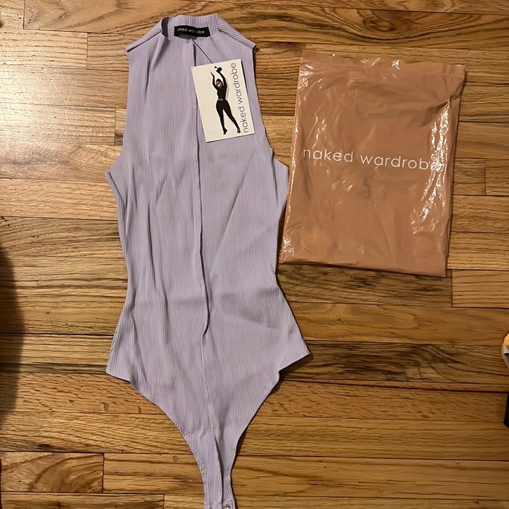 Naked Wardrobe No Sleeves Snatched Bodysuit